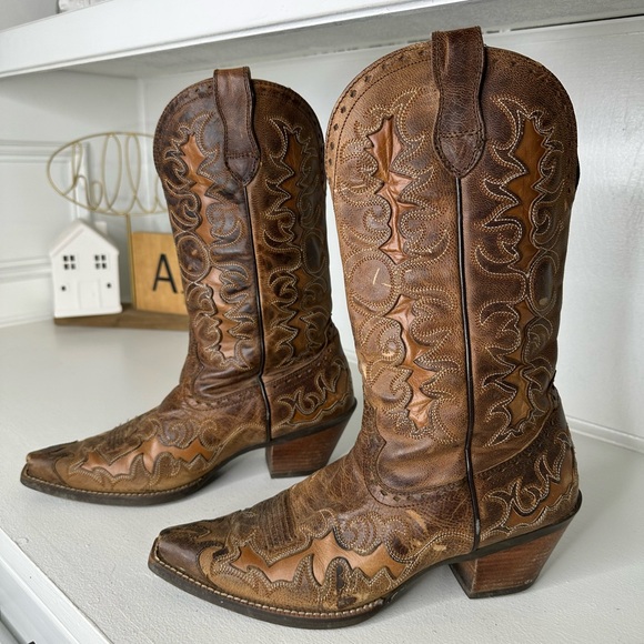 Ariat Shoes - Ariat Brown Embroidered Western Cowgirl Boots – Women’s Size 8B